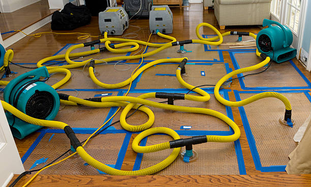 Professional Flood Damage Restoration technician working in Granite Falls, NC